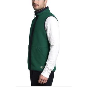 North Face Carbondale Fleece Vest in Green (size small)